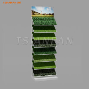 SZP010-Ground lawn sample rack outdoor floor rack custom design