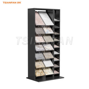 SW116-Sintered stone cultural stone natural stone display stand black simple model