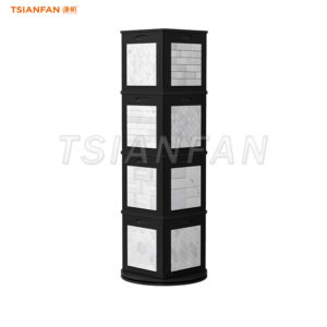 SW118-Square three-dimensional mosaic stone display rack custom display rack