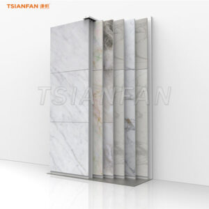 Showroom large tile sliding rack rock slab sliding rack
