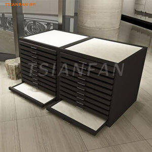 Tile sample drawer display cabinet floor large panel rack