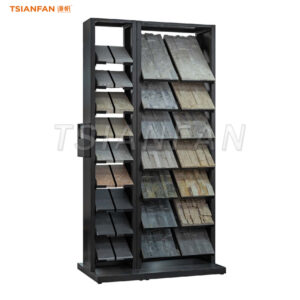 Cultural stone sample floor stand natural stone showroom stainless steel