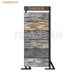 SW129-Sintered stone cultural stone sample plate display stand black simple style