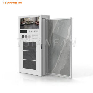 Electric tile horizontal sliding frame China factory direct sale rock slab display
