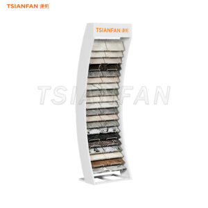 curved granite stone display stand artificial stone display rack -SRL104
