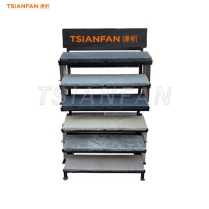 vertical marble stone display stand high-quality display rack