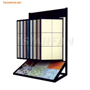 black ceramic tile combination display stand