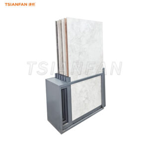 ceramic tile push pull display stand metal push pull rack
