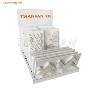 MDF small stone table top display rack