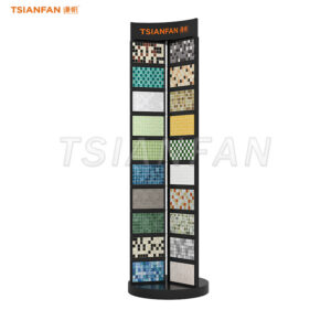 black mosaic sample stone display stand-MZ2071