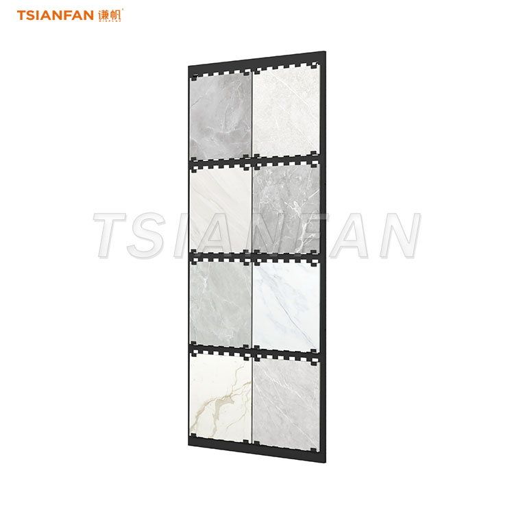 customizable slab stone display rack black display stand-SG022