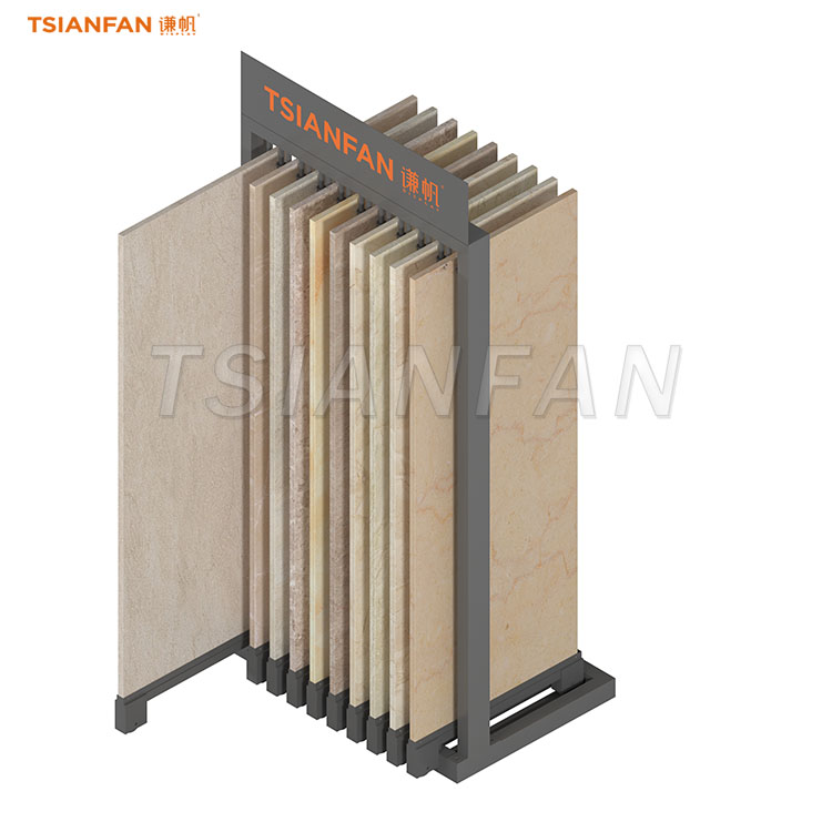 artificial stone pull out display stand granite slab display racks-SG607 - 图片 3