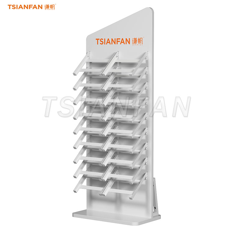 natural stone floor stand porcelain tile display-SW351 - 图片 2