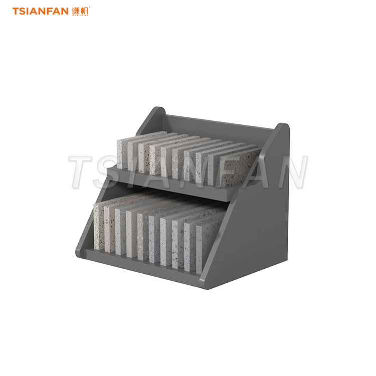 custom sample stone display stand floor tile display rack-SRT814