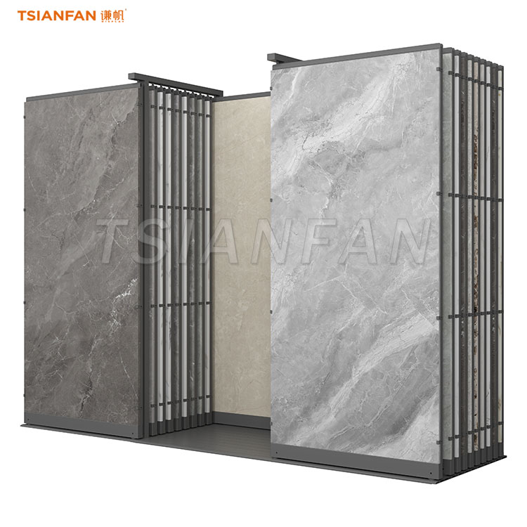large slabs push pull display stand display frame customization-SG1007