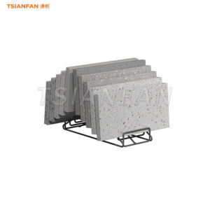 simple stone display stand tiles display rack-SRT502