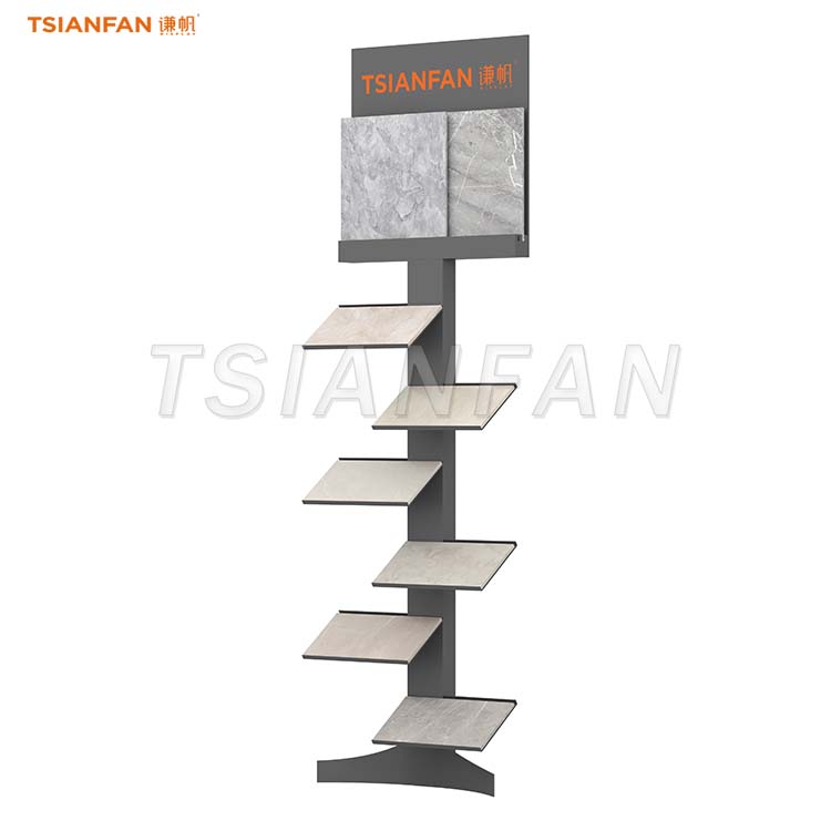 metal granite display rack quartz sample display ideas-CE145 - 图片 3